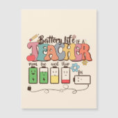 Akku des Lehrers Magnetkarte (Vorderseite)