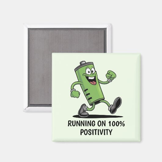 Akku geladen magnet (Vorderseite/Rückseite)