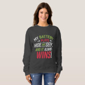 Akku verschwindet wieder! sweatshirt (Vorne ganz)