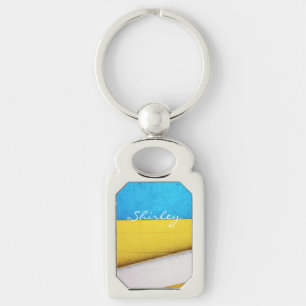 Akkubetriebene Gebäude-Minimal Abstrakt von STaylo Schlüsselanhänger