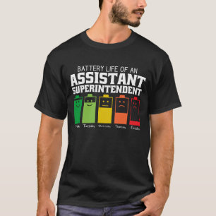 Akkubetriebsdauer eines Assistenzaufsehers T-Shirt