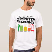 Akkubetriebsdauer eines Computerprogramms T-Shirt (Vorderseite)