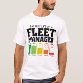Akkubetriebsdauer eines Fleet Managers T-Shirt (Vorderseite)