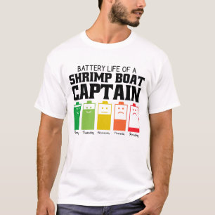 Akkubetriebsdauer eines Shrimpenbootes T-Shirt