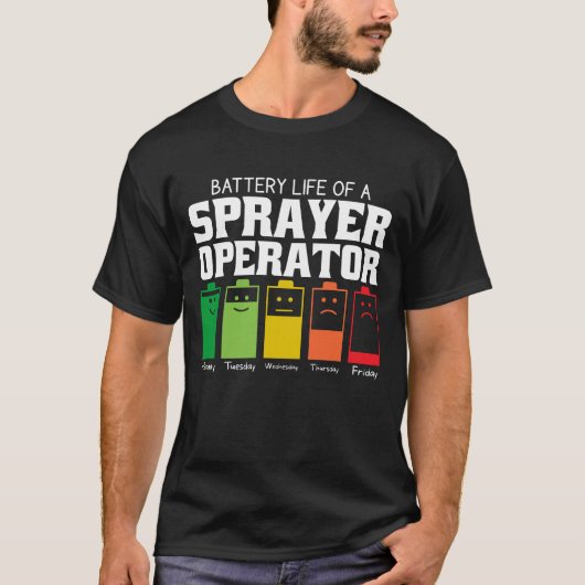Akkubetriebsdauer eines Sprayers T-Shirt (Vorderseite)