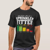 Akkubetriebsdauer eines Sprinklergeräts T-Shirt (Vorderseite)