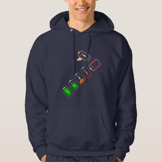 Akkubetriebsdauer - Retro Edition Hoodie (Vorderseite)