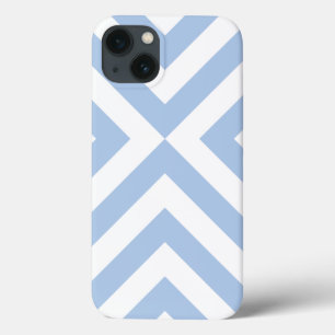 Akkugehäuse mit hellblauen und weißen Chevrons Case-Mate iPhone Hülle