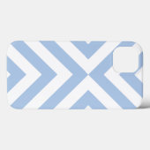 Akkugehäuse mit hellblauen und weißen Chevrons Case-Mate iPhone Hülle (Rückseite (Horizontal))