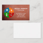 Akkuladung für den Netzstecker | | Elektriker Visitenkarte (Vorne/Hinten)