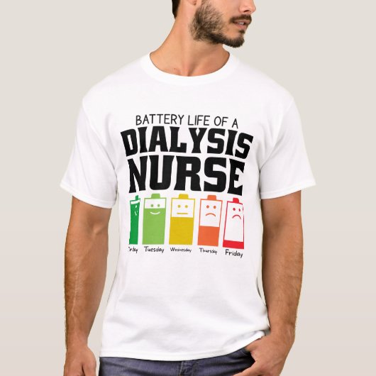Akkulaufzeit einer Dialysekrankheit T-Shirt (Vorderseite)