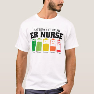Akkulaufzeit einer Krankenschwester T-Shirt