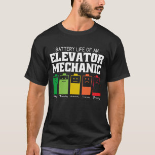 Akkulaufzeit eines Auftriebsmechanismus T-Shirt