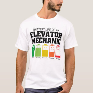 Akkulaufzeit eines Auftriebsmechanismus T-Shirt