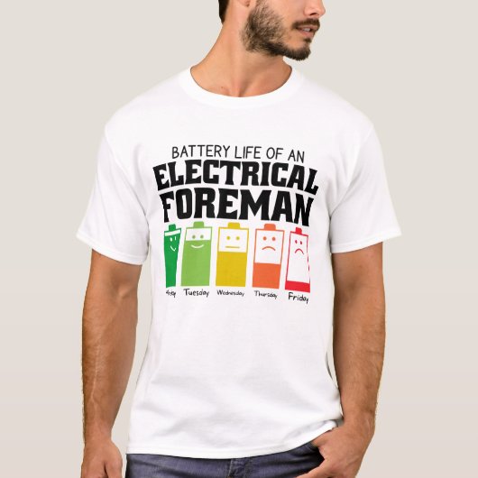 Akkulaufzeit eines elektrischen Foremls T-Shirt (Vorderseite)