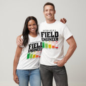 Akkulaufzeit eines Feldtechnikers T-Shirt (Unisex)