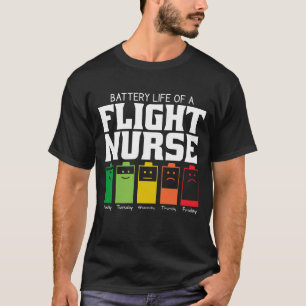 Akkulaufzeit eines Flugkurses T-Shirt