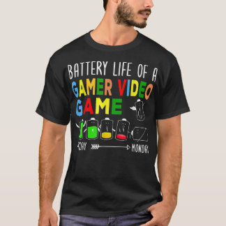 Akkulaufzeit eines Gamer-Videospiels perfekt T-Shirt