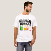 Akkulaufzeit eines Highway-Mitarbeiters T-Shirt (Vorne ganz)