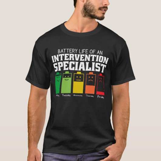 Akkulaufzeit eines Interventionsspezialisten T-Shirt (Vorderseite)