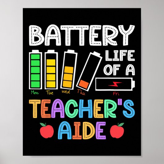 Akkulaufzeit eines Lehrers, der Istant Para wieder Poster (Vorne)
