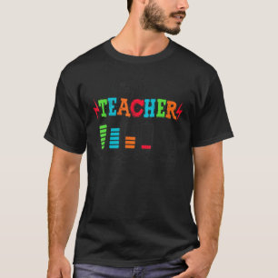 Akkulaufzeit eines Lehrers von Montag bis Freitag  T-Shirt