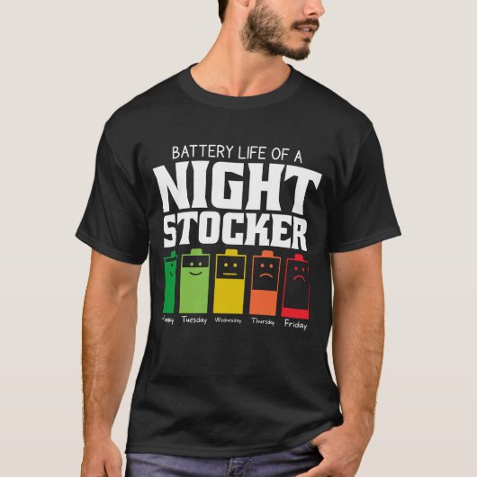 Akkulaufzeit eines Nachtspeichers T-Shirt (Vorderseite)