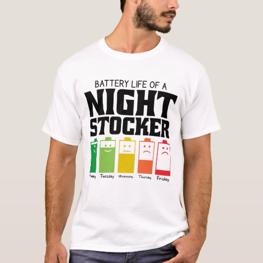 Akkulaufzeit eines Nachtspeichers T-Shirt (Vorderseite)