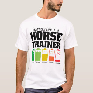 Akkulaufzeit eines Pferdetrainers T-Shirt