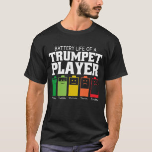 Akkulaufzeit eines Trumpetabers T-Shirt