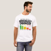 Akkulaufzeit eines Werbetechnikers T-Shirt (Vorne ganz)