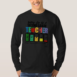 Akkulaufzeit eines zweiten Lehrers erster Klasse T-Shirt
