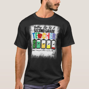 Akkulaufzeit eines Zweitlehrers der zweiten Klasse T-Shirt