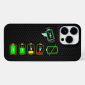 Akkulaufzeit - Groovy Green Vibe Edition iPhone Hülle (Rückseite (Horizontal))