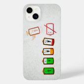 Akkulaufzeit - Retro Edition iPhone iPhone Hülle (Rückseite)