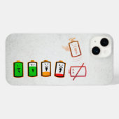 Akkulaufzeit - Retro Edition iPhone iPhone Hülle (Rückseite (Horizontal))