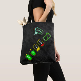 Akkulaufzeit - Retro Green Color Mix Edition Tasche