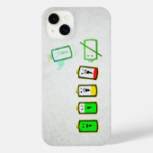 Akkulaufzeit - Retro Green Edition iPhone iPhone Hülle (Rückseite)