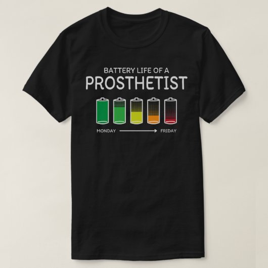 Akkuleben einer Prosthetistin - Freunde der Prothe T-Shirt (Design vorne)