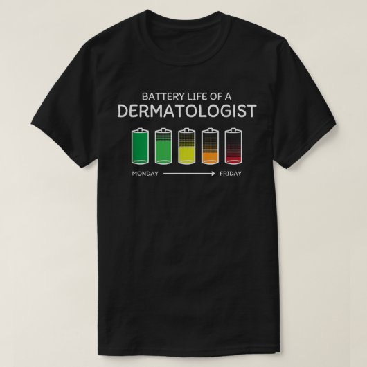 Akkuleben eines Dermatologen Freunde Dermatolog T-Shirt (Design vorne)