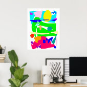 Akkumulierte Zeit Schwimmbad Grüngarten Poster (Heimbüro)