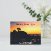 Akkuspitze leuchten, kalifornische Postkarte (Stehend Vorderseite)