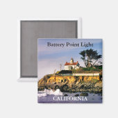 Akkuspitze Licht, Kalifornien Magnet (Vorderseite/Rückseite)