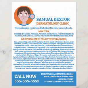 Akne Design, Dermatologe, Klinik für Dermatologie Flyer