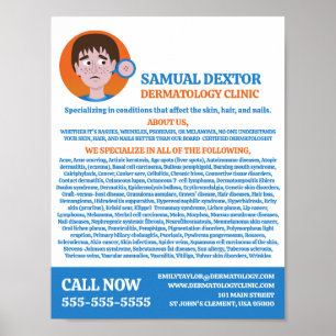 Akne Design, Dermatologe, Klinik für Dermatologie Poster