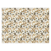 Akne und Blätter aus Eiche auf weiß Tischdecke (Vorderseite (Horizontal))