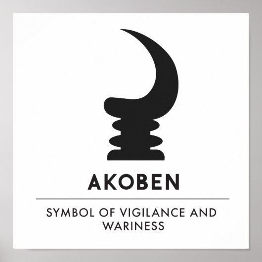 AKOBEN | Kriegshorn | Vigilance-Symbol Poster (Vorne)