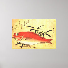Akodai - Hiroshige farbenfrohe japanische Fischdru Leinwanddruck