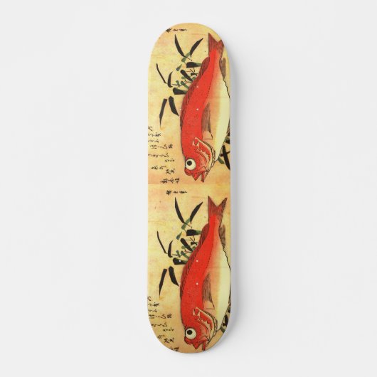 Akodai - Hiroshige farbenfrohe japanische Fischdru Skateboard (Vorne)