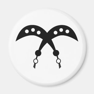 AKOFENA   Adinkra Symbol des Mutes und des Magnet